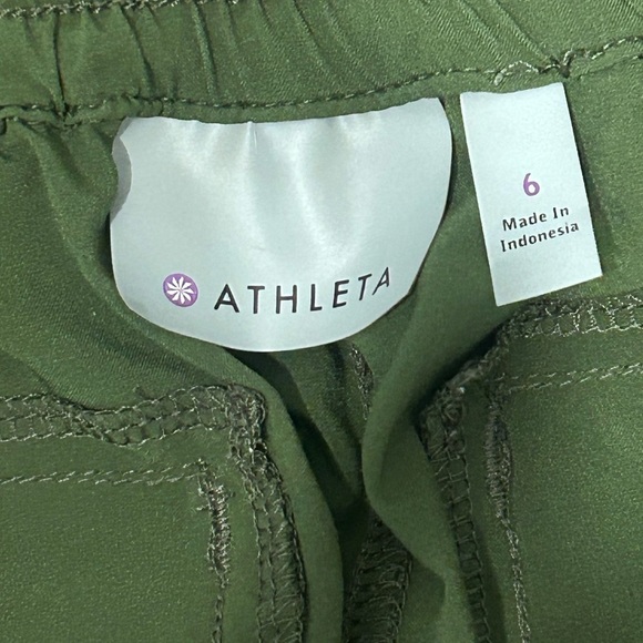 ATHLETA Chelsea Cargo Pants size 6. Dark‎ green - Picture 3 of 5